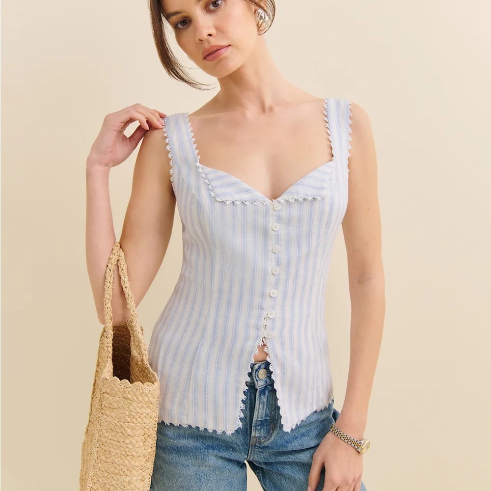 Reformation Viola Linen Tank